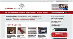 Desktop Screenshot of angioma.org